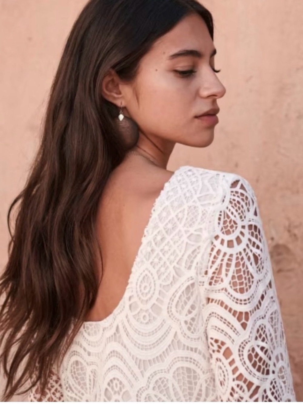 🆕 Sezane Sarah Crochet Ivory Dress Sz 40 - Picture 5 of 15